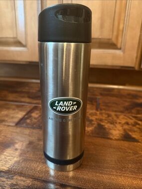 Land Rover Stainless Steel Travel Mug - Silver & Black